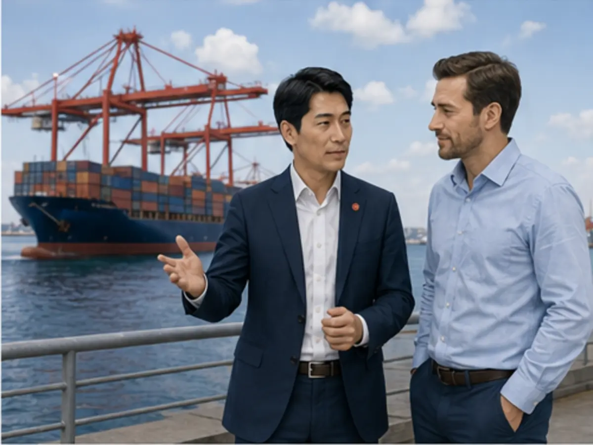 Contêiner e operação de logística internacional entre China e Brasil